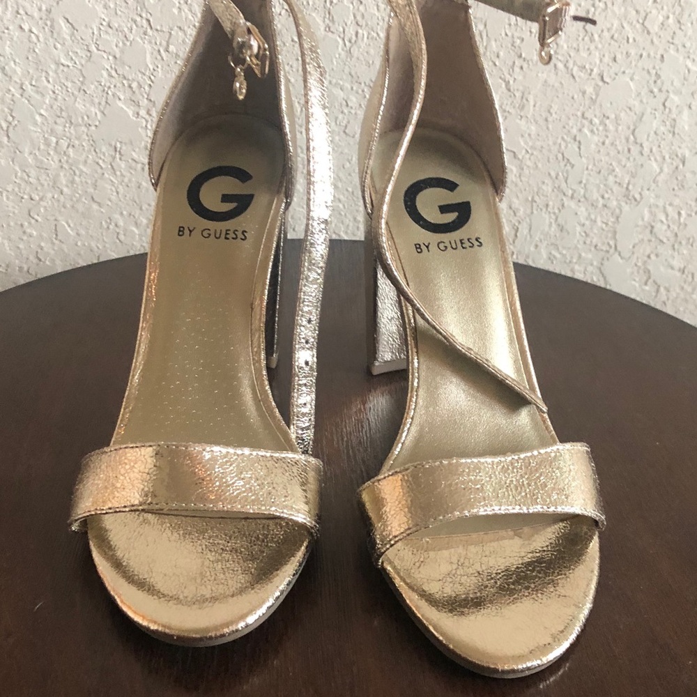 Gold GUESS Sandals 6.5